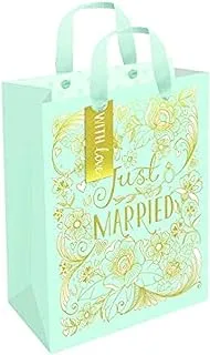 حقيبة هدايا الزفاف من Rachel Ellen ، متوسطة ، زرقاء / ذهبية