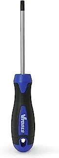 VTOOLS T30 Torx Screwdriver with Magnetic Black Tip and Ergonomic Grip, Professional & Multi-Purpose Screwdriver, 6x100mm, Perfect For Work & Home Use, VT2202