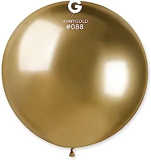 Gemar GB30 No Helium Latex Balloon, 30 Inch, Gold Glitter