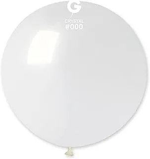 Gemar G30 Latex Balloon, No Helium, 31-Inch Size, 000 Transparent