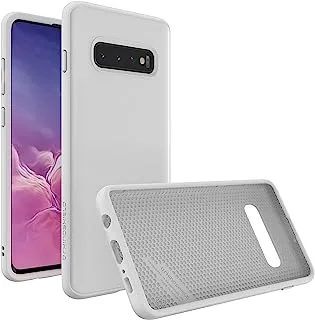 RhinoShield SolidSuit Phone Case for Samsung Galaxy S10 Plus, Classic White