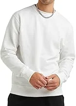 Champion Men's Powerblend Pullover Sweatshirt, White, XX-Large