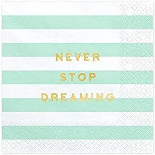 Party Deco Never stop dreaming Yummy Napkins 20-Pack