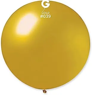Gemar GM30 Non-Helium Latex Balloon, 31-Inch Size, 039 Metallic Gold