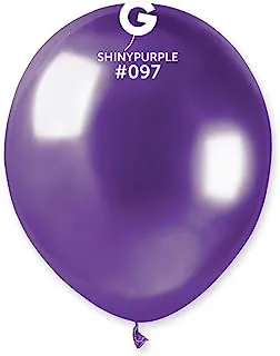 Gemar AB50 Non-Helium Latex Balloon, 5-Inch Size, 097 Shiny Purple