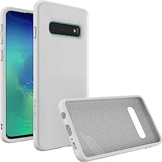 RhinoShield SolidSuit Phone Case for Samsung Galaxy S10, Classic White