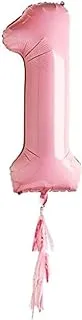 Various Brands Pastel 1St Birthday Balloon, 40-inch Size, Pink