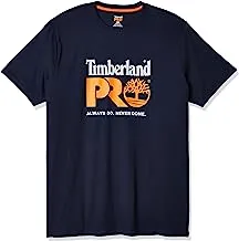 Timberland PRO Men's Cotton Core Chest Logo Short Sleeve T-Shirt, Navy