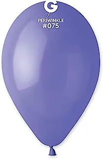 Gemar Standard Latex Balloon 100-Pieces, 12-inch Size, Periwinkle Colour