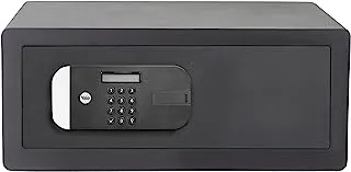 Yale YLEM/200/EG1 Motorised Maximum Security Laptop Safe - Digital Pin Code Access, Laser Cut Door, Anti-Drill Plates + Override Key, Mounting Bolts - Int. Dims: 190 x 467 x 280 mm