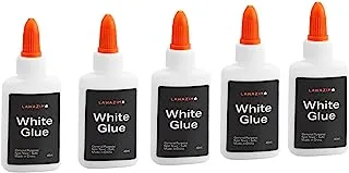 Lawazim Glue Craft White | Craft Glue Quick Dry Clear | Anti-Wrinkle Crafting Glue | Craft Glue Bottles with Fine Tip Perfect for Paper Craft