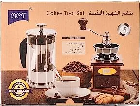 DPT, French press coffee machine, speciality coffee maker, Transparent , capacity 600 ml