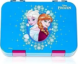 Disney Frozen Elsa Anna 6/4 Compartment Convertible Bento Tritan Lunch Box - Blue