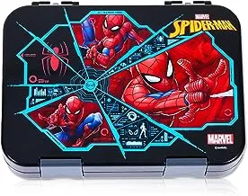 Marvel Spider-Man 6/4 Compartment Convertible Bento Tritan Lunch Box - Black