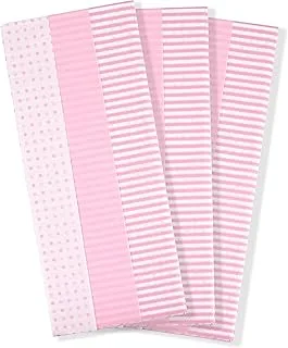 Eurowrap Pink Patten Tissue Paper Pack Of 6 Sheets 3 Designs