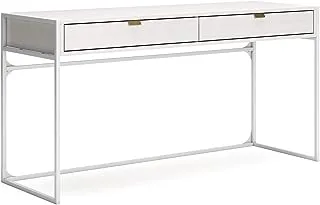 Ashley Homestore Deznee Home Office Desk with 2 Drawers, White H162-44