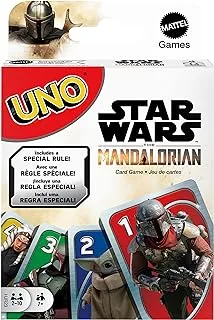 UNO Star Wars The Mandalorian in Storage Tin, Themed Deck & Special Rule, Gift for Kid, Adult & Family Game Nights, Ages 7 Years Old & Up - HJR23