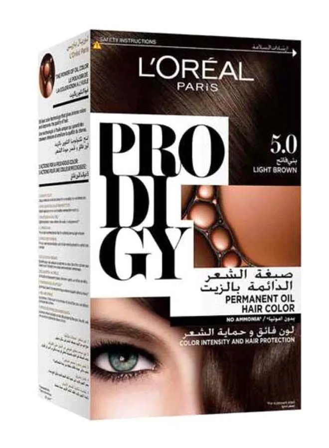 L'OREAL PARIS Prodigy Permanent Oil Hair Color Light Brown 5.0