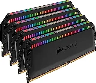 ذاكرة سطح المكتب Corsair Dominator Platinum RGB 64GB (4x16GB) DDR4 3600 (PC4-28800) C18 1.35V، أسود