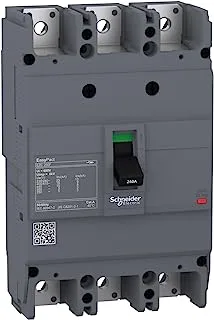 Schneider Electric 200A EasyPact EZC250F3200 18kA 3P Circuit Breaker, Grey