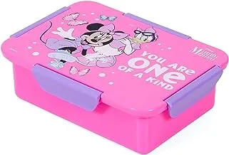 Disney Minnie Mouse 1/2 / 3/4 Compartment Convertible Bento Lunch Box - Pink