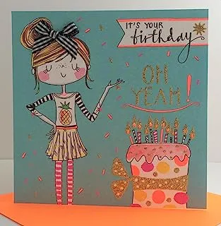 Rachel Ellen Happy Birthday Llama Jigsaw Card