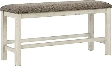 Ashley Homestore Brewgan Counter Chair Bench, Two-tone