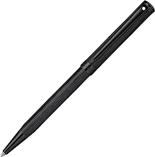 Sheaffer Intensity منقوش أسود غير لامع PVD مع قلم حبر جاف لتعيينات سوداء مصقولة (E2924451)