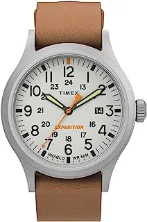 Timex Men's Expedition Sierra 40mm Quartz Watch, Tan/Natural, One Size