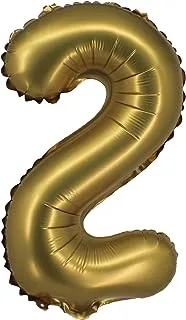 The Balloon Factory No Helium Number 2 Foil Balloon, 34