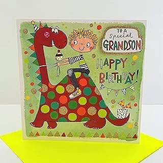 Rachel Ellen Grandson Happy Birthday Card