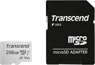 Transcend 256GB MicroSDXC/SDHC 300S Memory Card TS256GUSD300S (TS256GUSD300S-A)