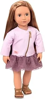 Our Generation Doll with Pink Leather Jacket, 18-Inch Size