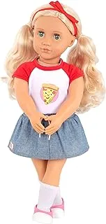 Our Generation Jolene Doll with Pizza Print Top, 18-Inch Size