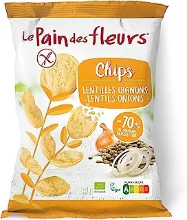 Le Pain Des Fleurs Organic Vegan Chips with Lentils & Onions 50g, Lentil & Onion