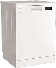 BEKO 6 Programs Free Standing Dishwasher (Dfn16411W) - White