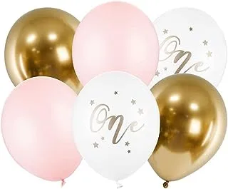 Various Brands Pastel Pink Age 1 Balloon Bundle