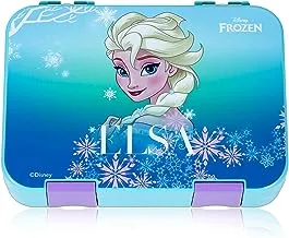 Disney Frozen Princess Elsa 6/4 Compartment Convertible Bento Tritan Lunch Box - Blue