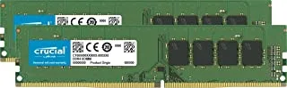 مجموعة ذاكرة الوصول العشوائي الحاسمة 64 جيجابايت (2 × 32 جيجابايت) DDR4 3200 ميجاهرتز CL22 (أو 2933 ميجاهرتز أو 2666 ميجاهرتز) ذاكرة سطح المكتب CT2K32G4DFD832A