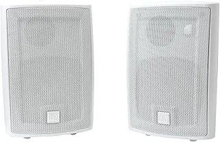 Dual Electronics LU43PB 3-Way High Performance Outdoor Indoor Speakers with Powerful Bass LU43PW