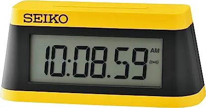 Seiko Modern Marathon Alarm Clock, Black