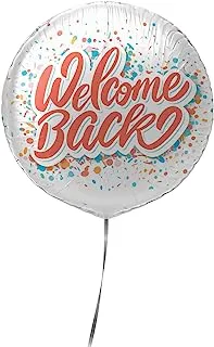 The Balloon Factory 804-083 Welcome Back Balloon, No Helium, 22-Inch Size