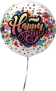 The Balloon Factory 804-113 Happy Birthday To You Foil Balloon Without Helium, 22-Inch Size