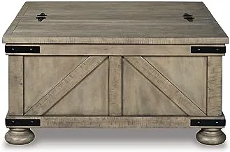 Ashley Homestore Cocktail Table with Storage, Gray Grey Standard Size T457-20