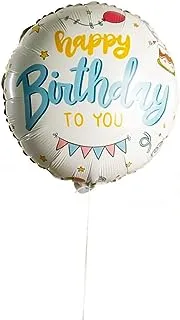 The Balloon Factory 804-052 Happy Birthday To You Latex Balloon Without Helium, 22-Inch Size