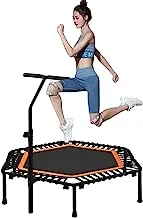 COOLBABY 45-Inch Trampoline Gym Hexagonal For Adult Safety Bungee Indoor Fitness
