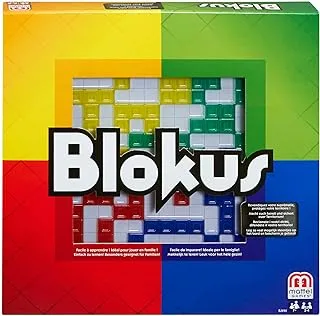 Mattel Games Blokus, Family Board Game for Kids and Adults for Party Game Night, Strategy Game, Engaging Gift for Kids, 2 to 4 Players, Ages 7 and Up, BJV44