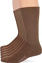 Jefferies Socks mens Military Uniform All Season Rib Top Crew Boot Socks 6 Pack