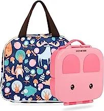 Eazy Kids Bento Box wt Insulated Lunch Bag Combo - Pink