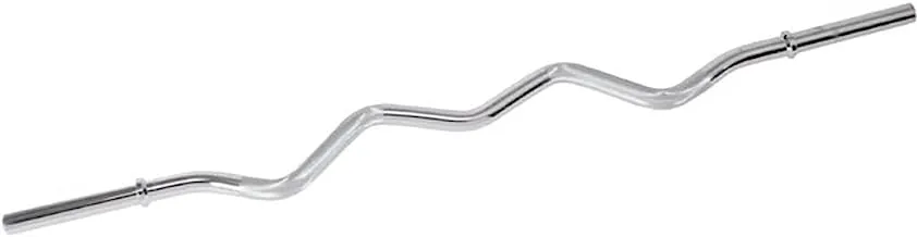 Leader Sport W Curl Bar With Collars, 28 mm x 120 cm Size